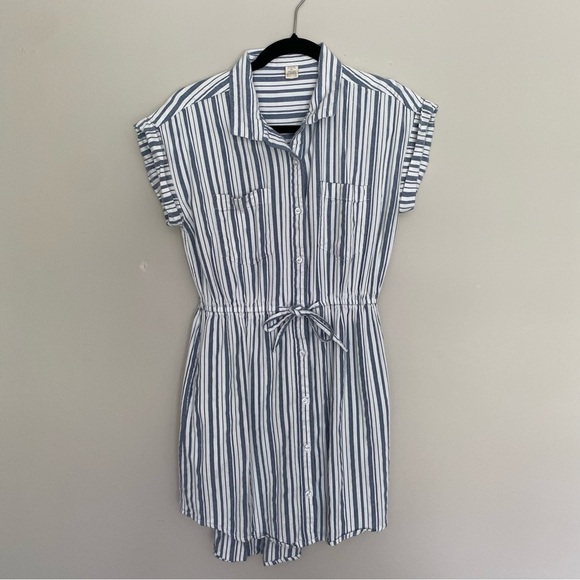 Japna Chambray Striped Dress Size M - Picture 6 of 10